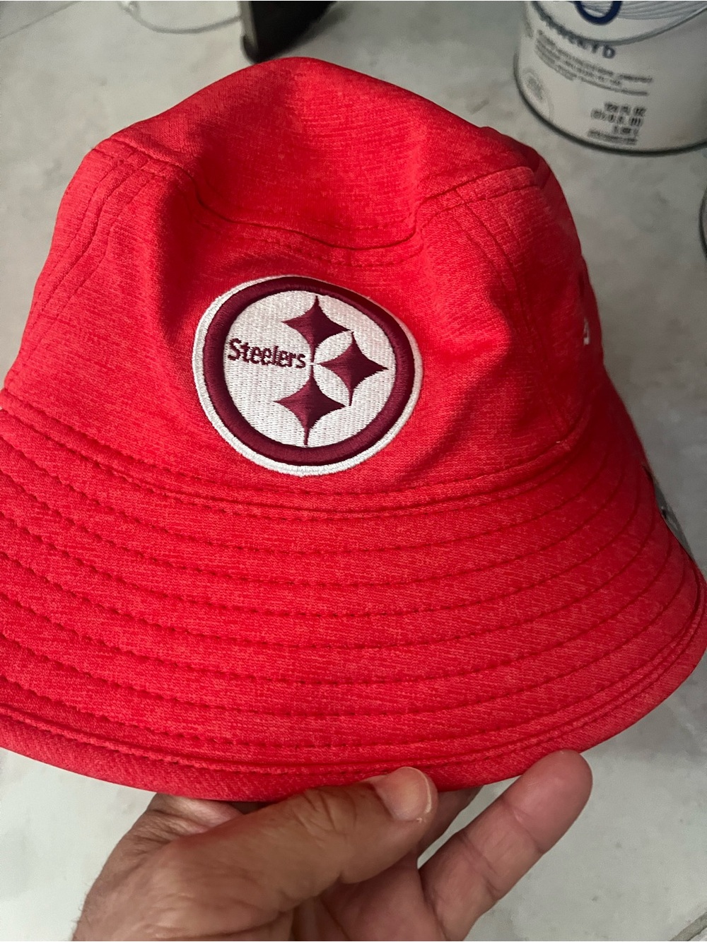 New Era Red Pittsburgh Steelers Bucket Hat m/L nwt